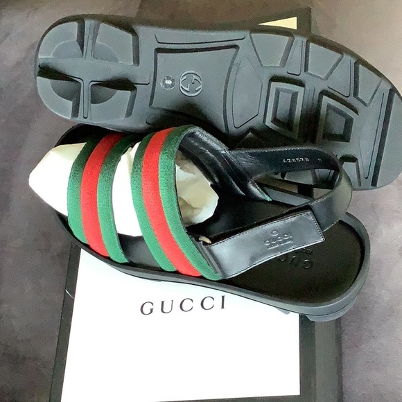 NWT Gucci Cirano Lux Sandals Size 10 - Picture 2 of 3